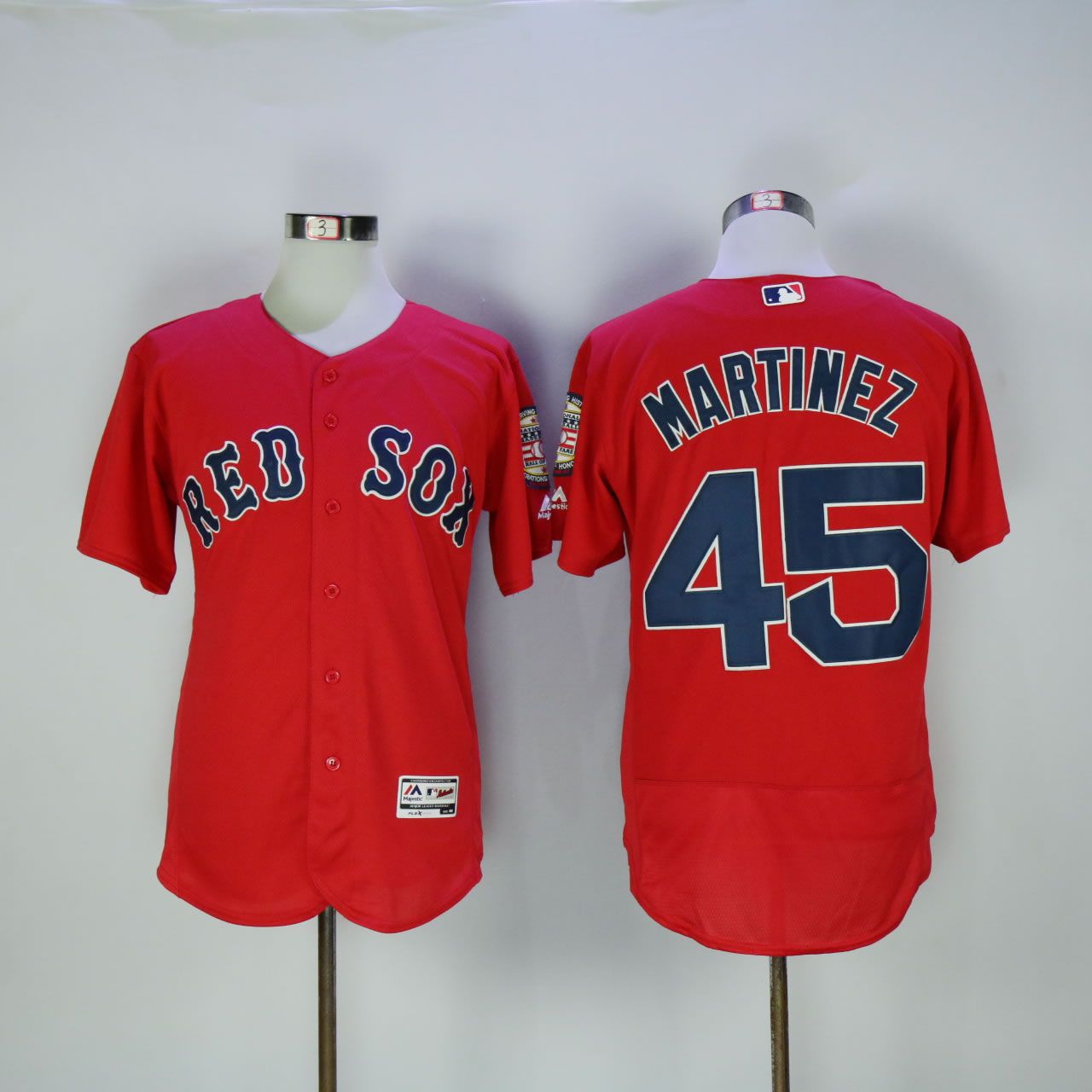 Men Boston Red Sox 45 Martinez Red Elite MLB Jerseys